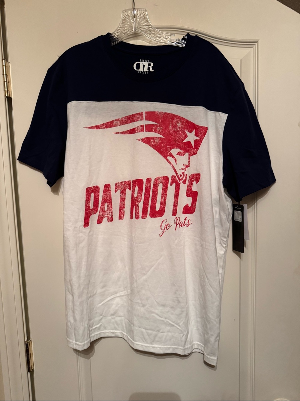 Darius Rucker X NFL New England Patriots Football Shirt size large men New